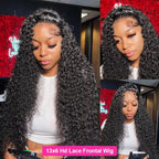 13x6 Glueless HD Lace Deep Wave Human Hair Wig 250%