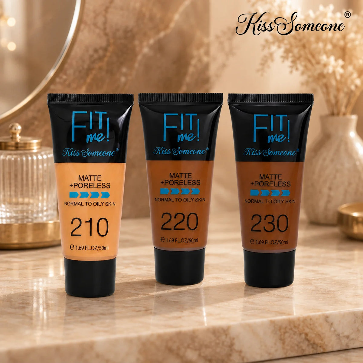 Full Coverage Foundation for Deep Skin Tones – Hydrating Oil-Control Makeup