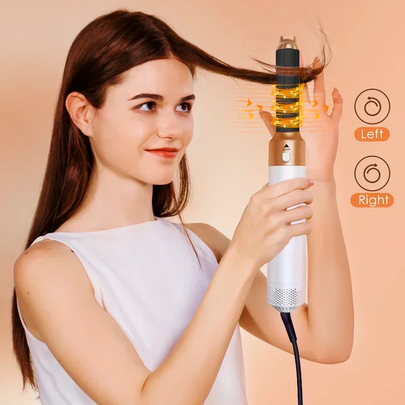 5-in-1 Hot Air Styling Brush Set – Dryer, Curler & Straightener
