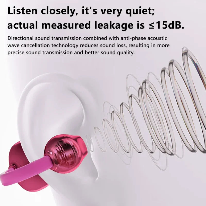 2026 Wireless Bluetooth Clip On Earbuds Noise Reduction Compact Fashion