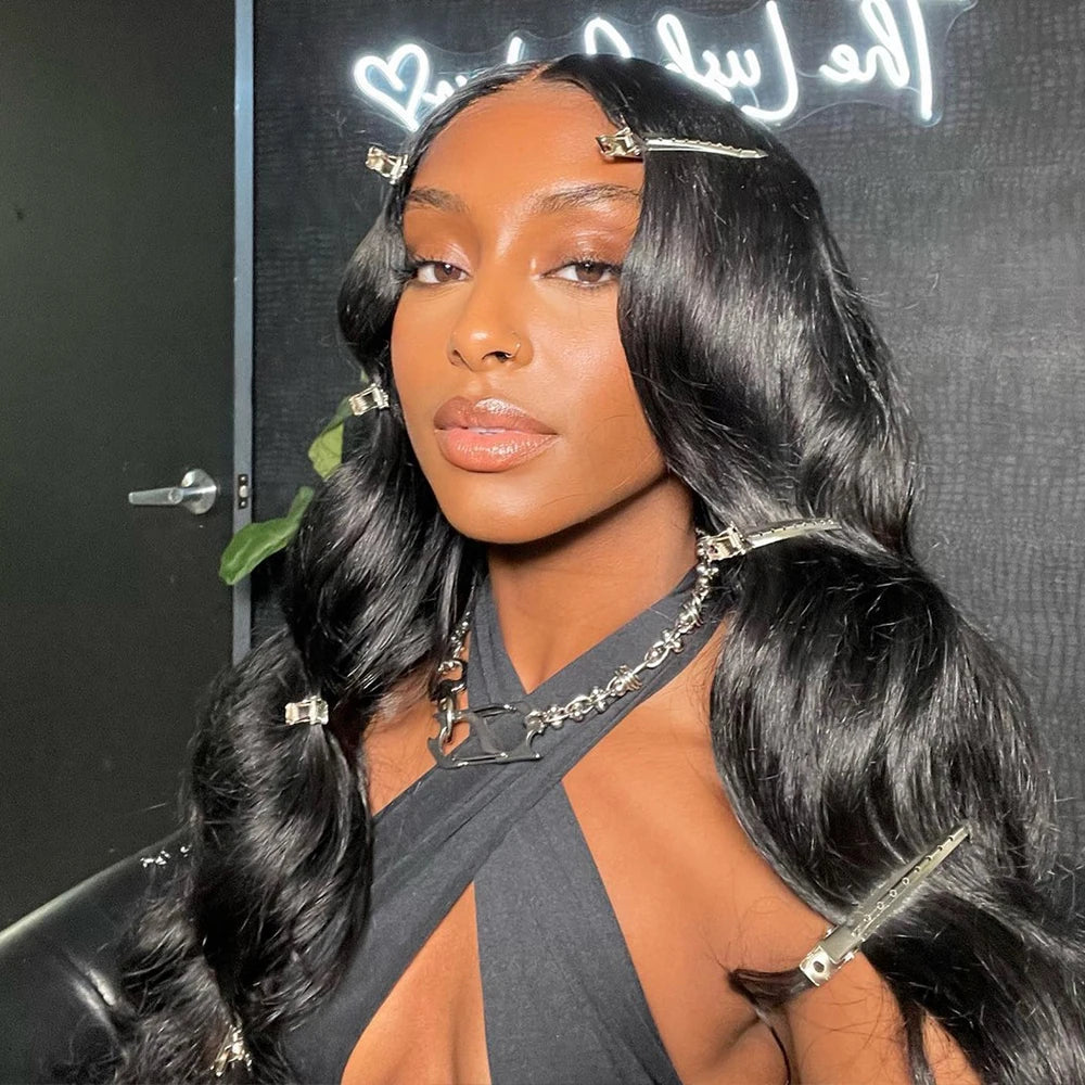 Glueless Body Wave Human Hair Wig 18 40" HD Lace