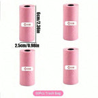 Mini Car Trash Can Leakproof Portable Waste Bin with Thick Garbage Bags