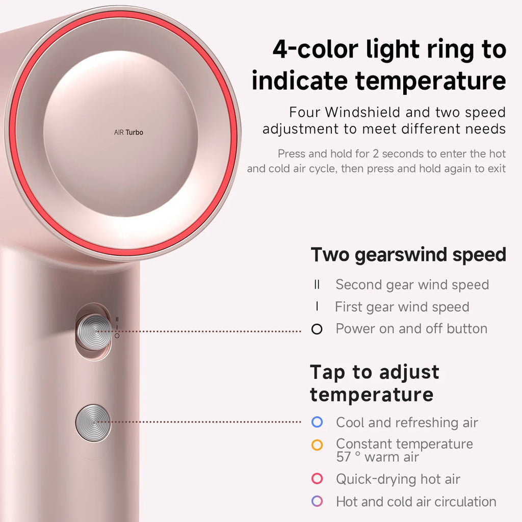 DOCO High-Speed Ionic Hair Dryer – Lightweight Professional Blow Dryer