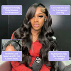 Glueless Body Wave Human Hair Wig 18 40" HD Lace