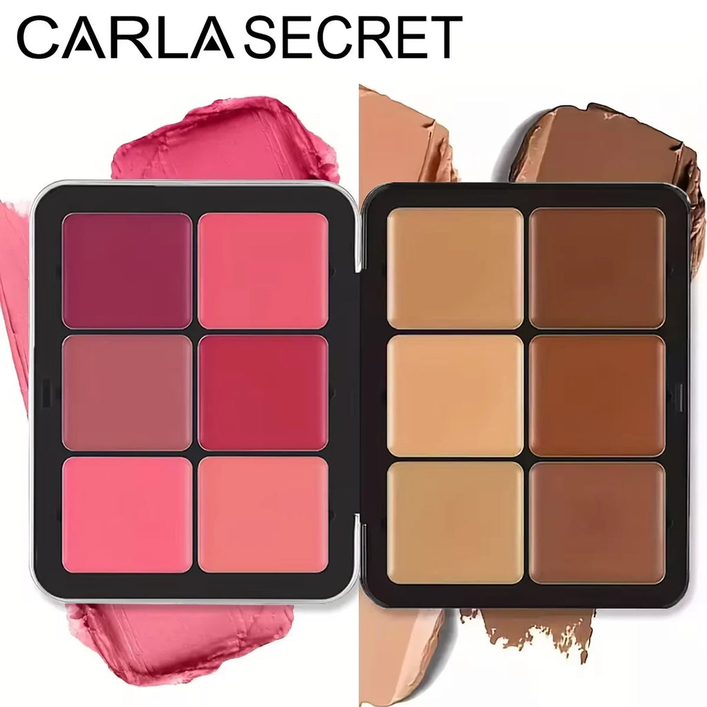 12 Color Concealer and Blush Palette Matte and Highlight Contour Makeup Rouge
