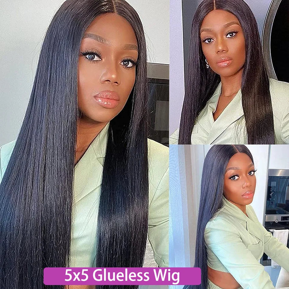 Glueless Body Wave Human Hair Wig 18 40" HD Lace