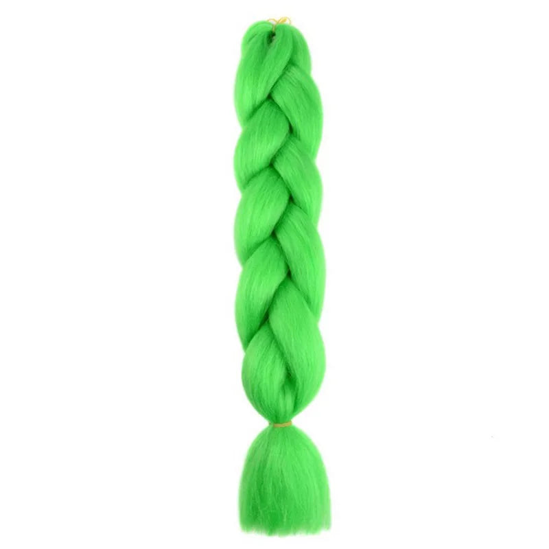 24Inch Synthetic Long Box Jumbo Braiding Hair Extensions Yaki Straight Texture