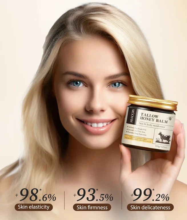 Grass-Fed Beef Tallow & Wild Honey Face + Body Cream – 120g