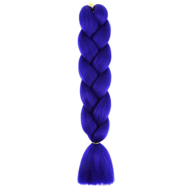 24Inch Synthetic Long Box Jumbo Braiding Hair Extensions Yaki Straight Texture