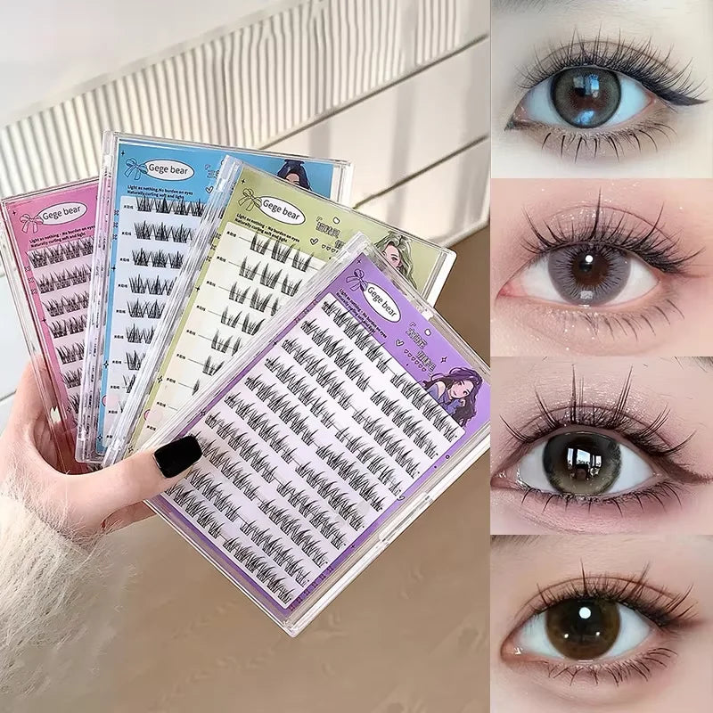 Gege Bear Sunflower False Eyelashes: Fairy Big Eyes, Trilogy False Eyelashes
