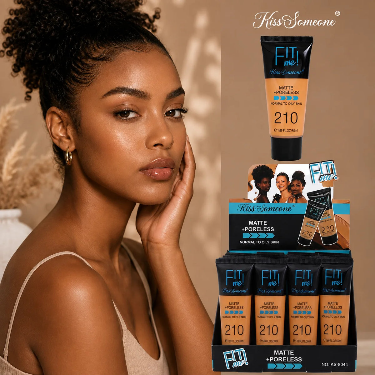 Full Coverage Foundation for Deep Skin Tones – Hydrating Oil-Control Makeup