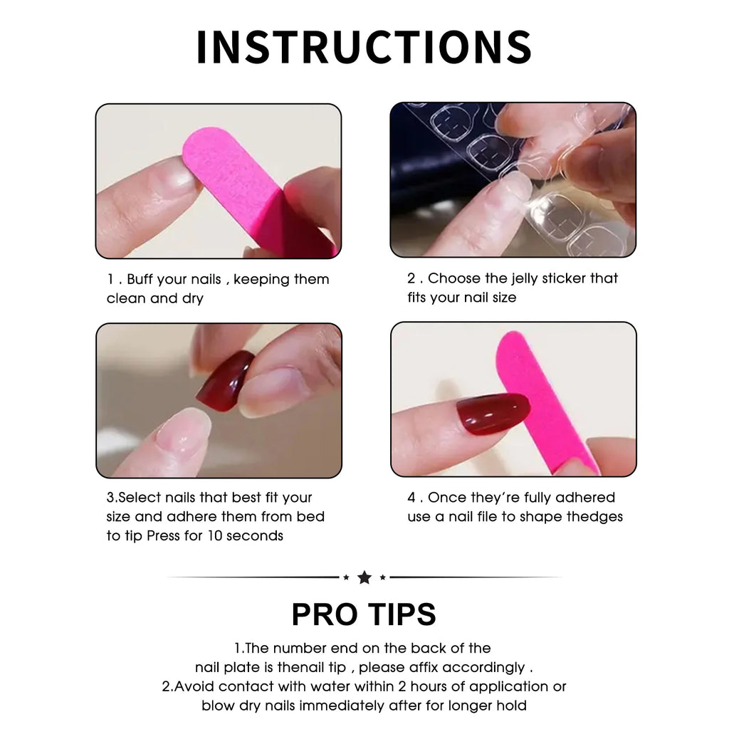 24pc Halloween Press On Nails, Black Ballet Ant Gothic Tips