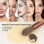 Professional Makeup Brush Set Soft Fluffy Kabuki & Blending Brushes for