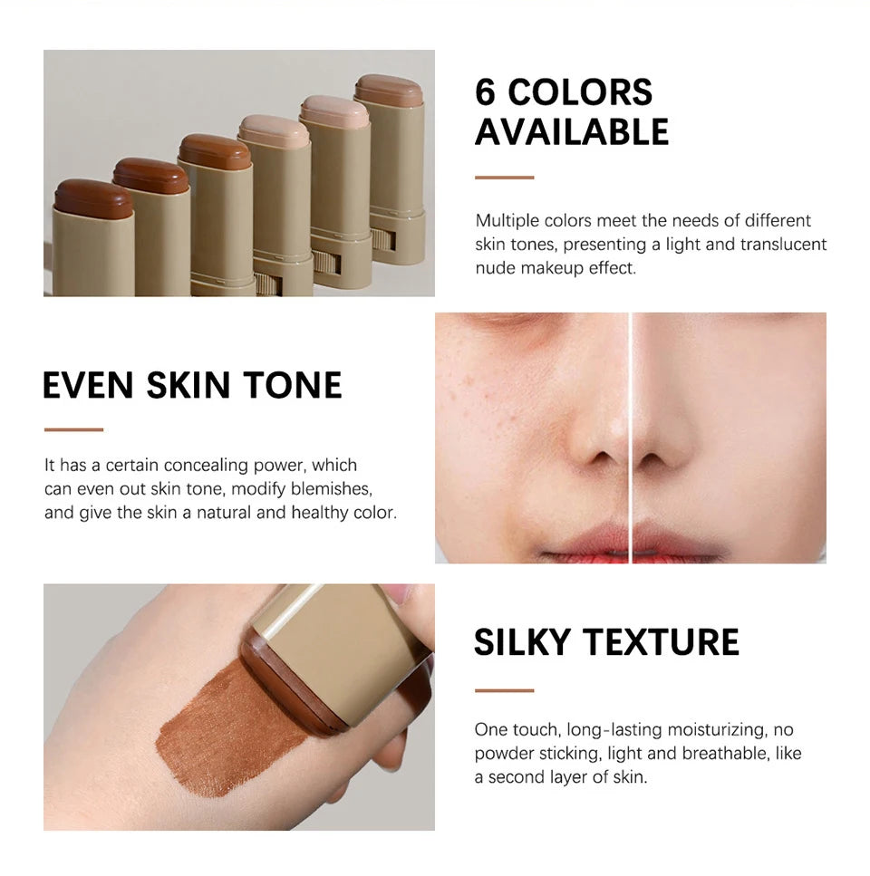 Hydrating Skin Tint Foundation Stick – Smooth Buildable Coverage