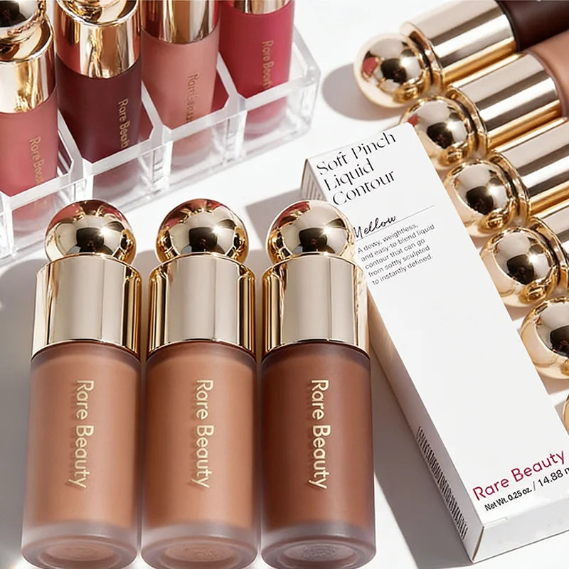 Rare Beauty liquid blush contour and bronzer face color collection