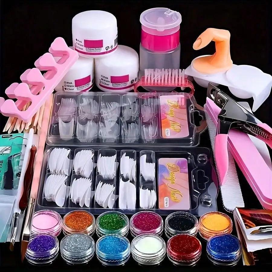 23 in 1 Acrylic Nail Kit | 12 Colors Nail Extension Set