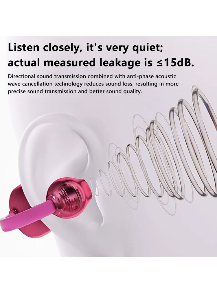 2026 Wireless Bluetooth Clip On Earbuds Noise Reduction Compact Fashion