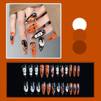 24pc Halloween Press On Nails, Black Ballet Ant Gothic Tips