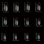 120PCS Full Cover Press-On Nail Tips Stiletto Almond Square Coffin French False