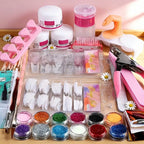 23 in 1 Acrylic Nail Kit | 12 Colors Nail Extension Set