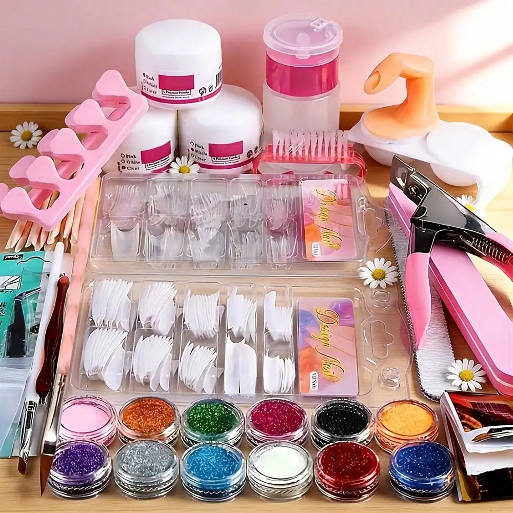 23 in 1 Acrylic Nail Kit | 12 Colors Nail Extension Set