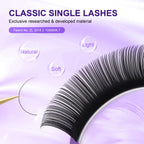 NAGARAKU 16Rows Classic Individual Lash Extensions Matte Black