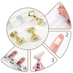 Nail Holder False Nails Tip Practice Stand Crystal Base Magnetic Holder Nail