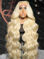 13x6 Body Wave Transparent HD 30 46 Inch 613 Honey Blonde Lace Frontal Human
