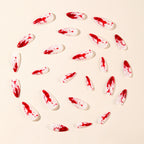 24pc Halloween Press On Nails, Red Blood Almond Full Cover
