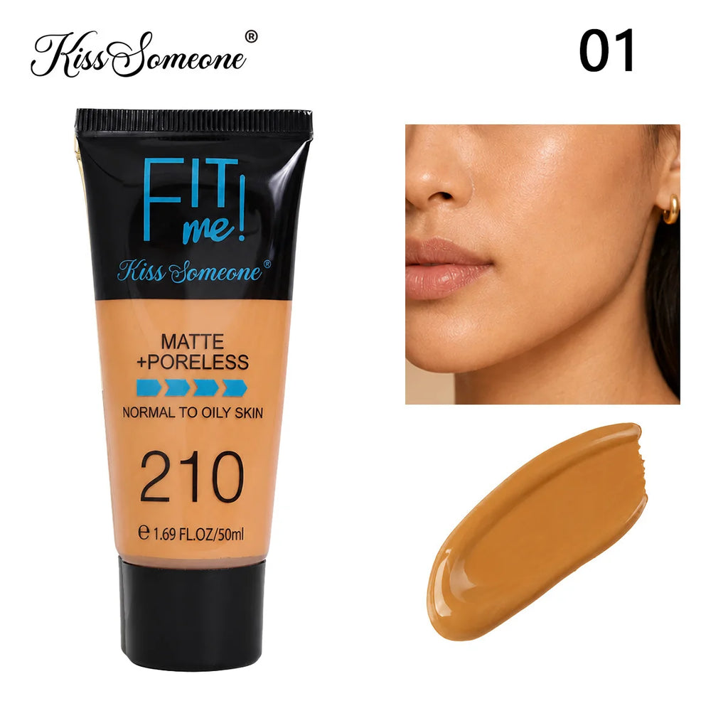 Full Coverage Foundation for Deep Skin Tones – Hydrating Oil-Control Makeup