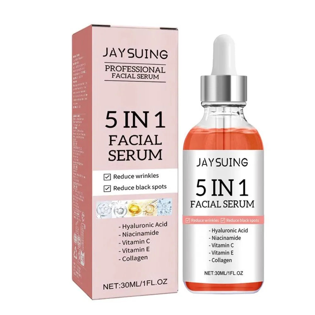 5-in-1 Fade Fine Lines Firming Face Serum Moisturizing Brightening Vitamin C
