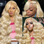 13x6 Body Wave Transparent HD 30 46 Inch 613 Honey Blonde Lace Frontal Human