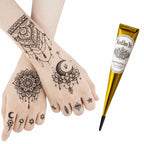 1/3PCS Henna Cone, Brown, Black, Red, Temporary Henna Tattoo, Semi Permanent
