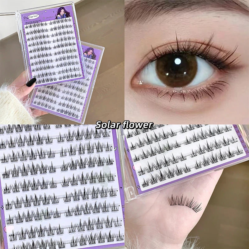 Gege Bear Sunflower False Eyelashes: Fairy Big Eyes, Trilogy False Eyelashes