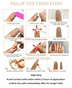 24pc Halloween Press On Nails, Red Ghost Coffin Acrylic Tips