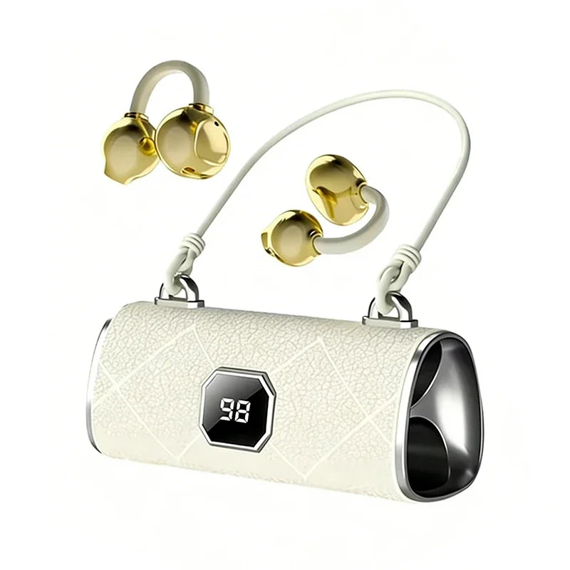2026 Wireless Bluetooth Clip On Earbuds Noise Reduction Compact Fashion