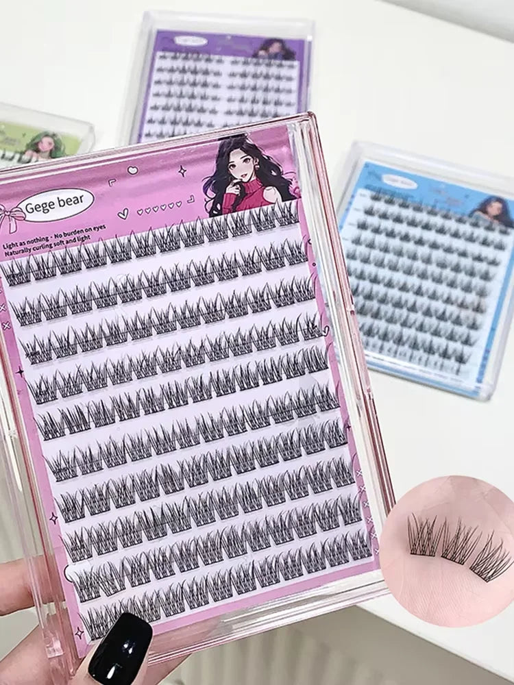 Gege Bear Sunflower False Eyelashes: Fairy Big Eyes, Trilogy False Eyelashes
