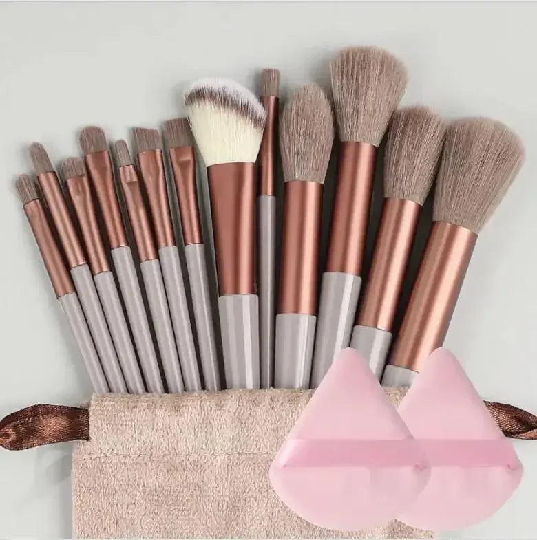 Professional Makeup Brush Set Soft Fluffy Kabuki & Blending Brushes for