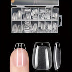 120PCS Full Cover Press-On Nail Tips Stiletto Almond Square Coffin French False