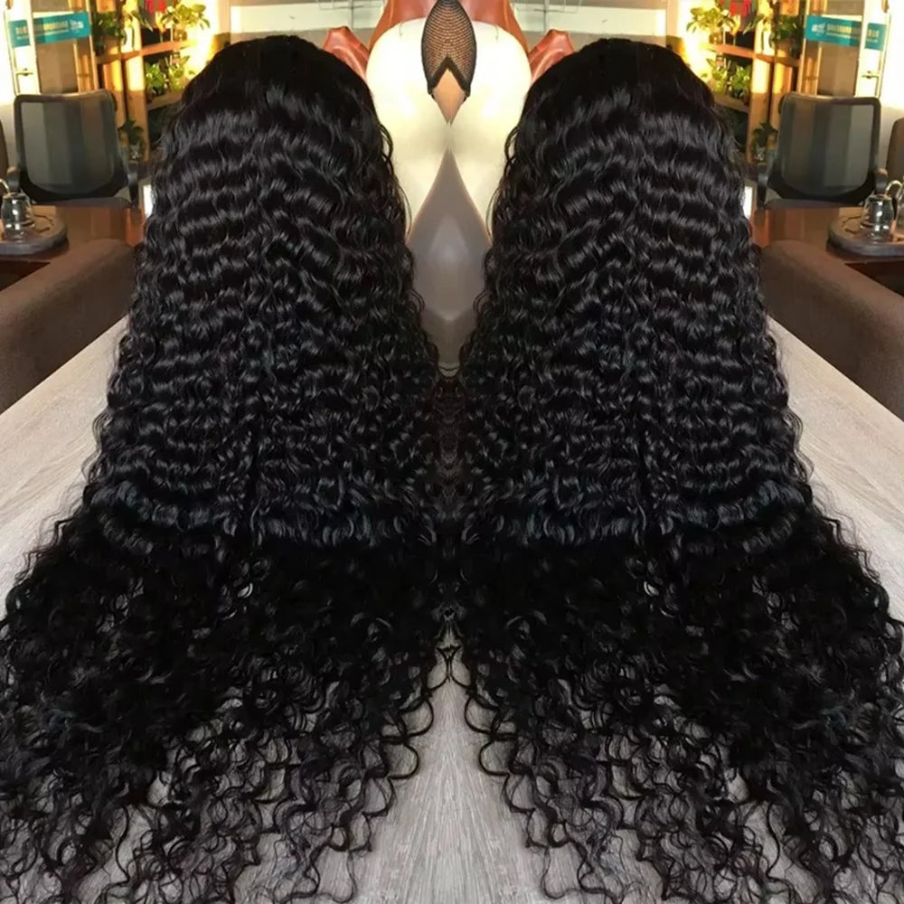 13x6 Glueless HD Lace Deep Wave Human Hair Wig 250%