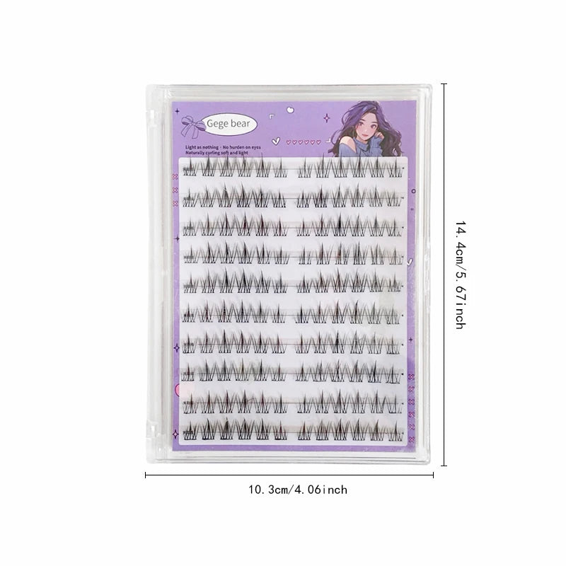 Gege Bear Sunflower False Eyelashes: Fairy Big Eyes, Trilogy False Eyelashes