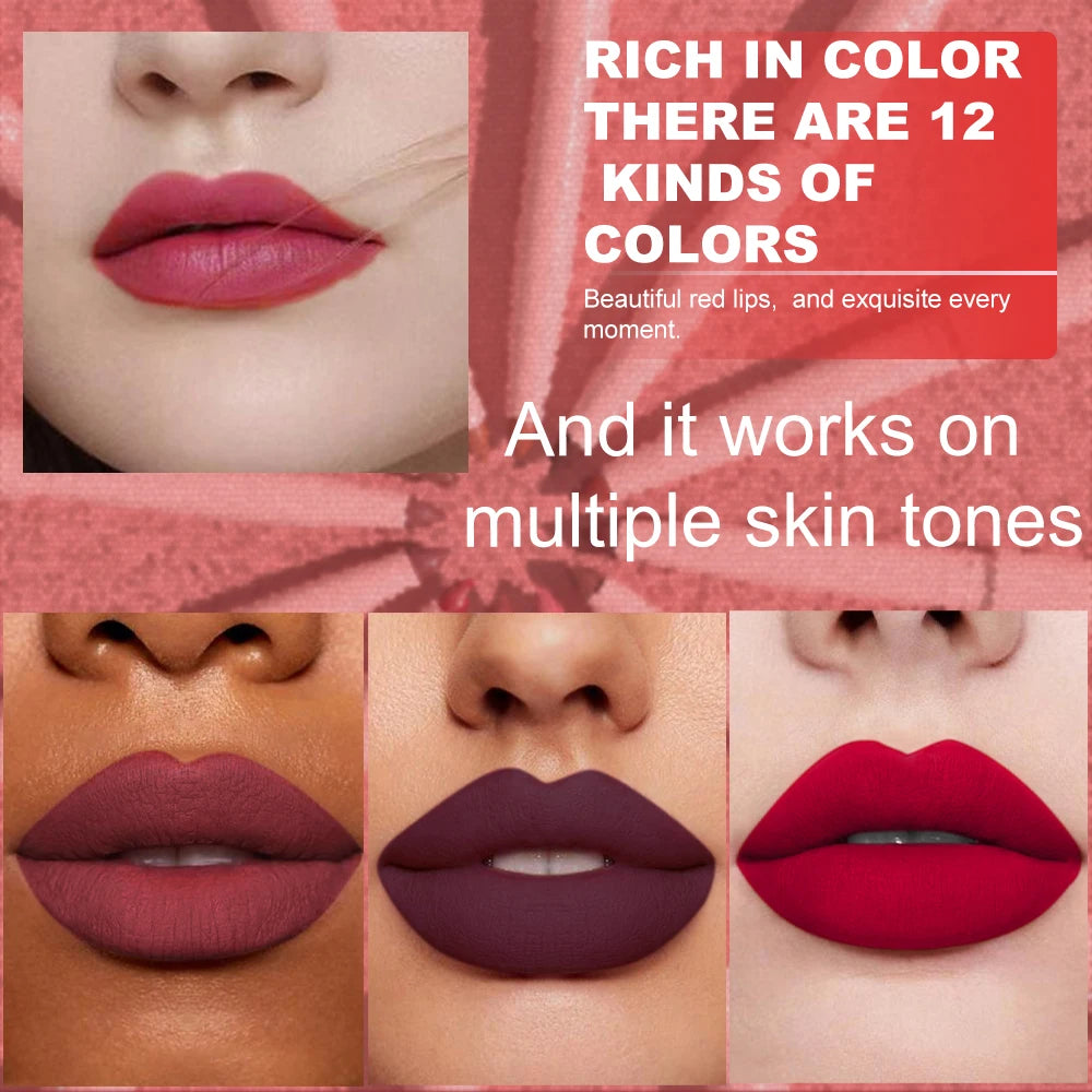 Lip Liner Pen Set Long Lasting, Waterproof Sweatproof, Easy Coloring Non