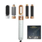 5-in-1 hot air styling brush in Gold