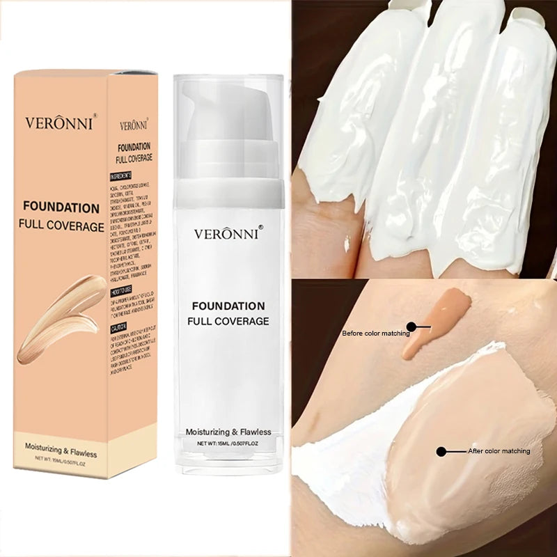 Matte white foundation and concealer Set A