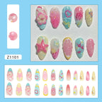 24PCS 3D Fruit Press-On Nails | Cute Summer Reusable Manicure