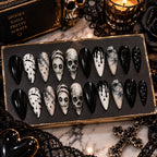 24pc Halloween press-on nails Graveyard Glam variant