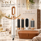 5-in-1 Hot Air Styling Brush Set – Dryer, Curler & Straightener