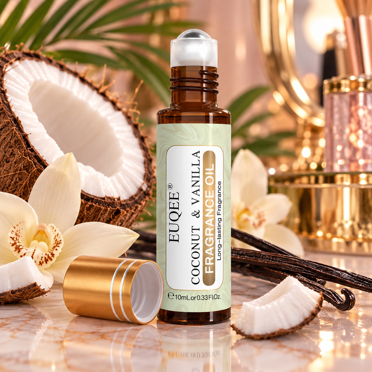 EUQEE 10ml Fragrance Oil Roll On Long Lasting Scent La Vie Est Belle CHANCE