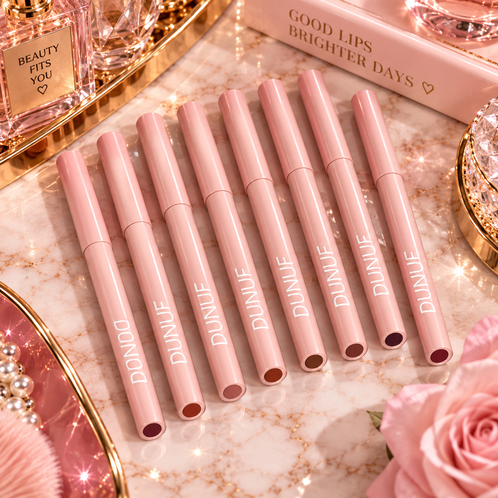 Lip Liner Pen Set Long Lasting, Waterproof Sweatproof, Easy Coloring
