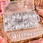 120PCS Full Cover Press-On Nail Tips Stiletto Almond Square Coffin French False